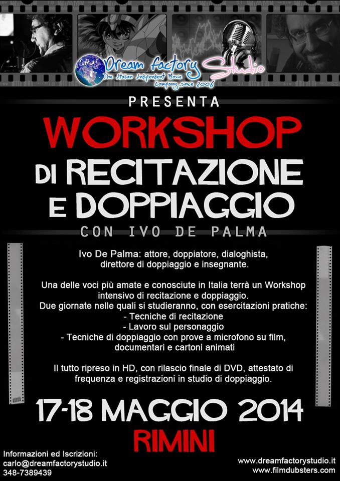 workshop recitazione doppiaggio ivo de palma